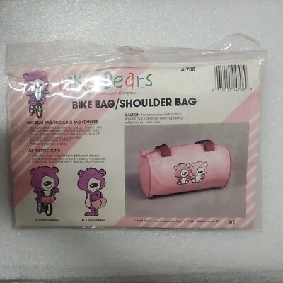 Vintage Bike Bears. Bike/Shoulder Bag. Dated 1987. Cycle Product Company. - Image 1 of 4