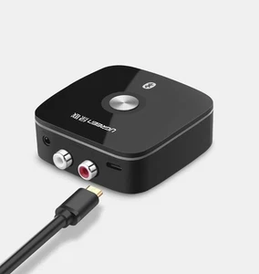Adaptateur récepteur Bluetooth 5.1 aptX mini jack 3,5 mm noir - Zdjęcie 1 z 11