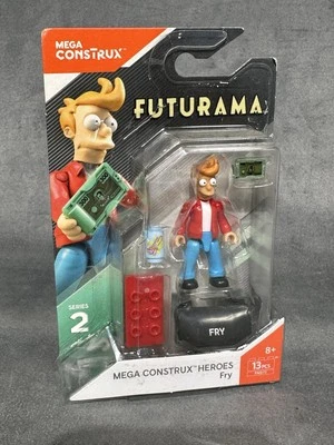 2017 Mega Construx Heroes Series 2 Futurama  Fry Figure **package Taped - Image 1 of 2