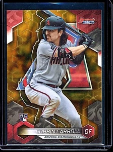 2023 Bowmans Best #20 Corbin Carroll Gold Lava Refractor Rookie #66/75 - Bild 1 von 2