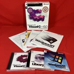 Vtg 1998 Microsoft Visual C++ 6.0 Professional Edition / Windows NT 4.0 Key - Picture 1 of 17