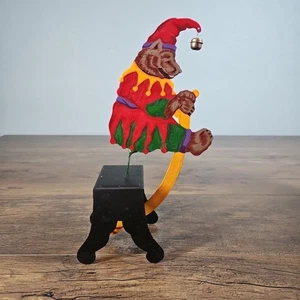 DEPT 56 Circus Bear Jester TIC-TOC Wippe handbemalt Metall  - Bild 1 von 6