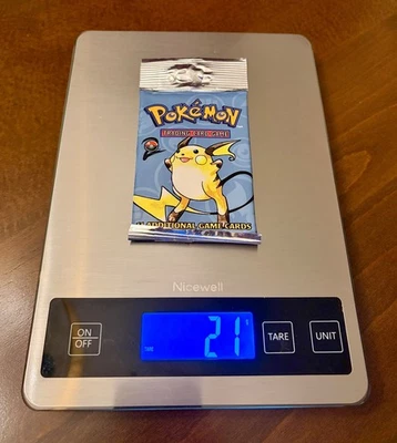 SEALED Pokemon Booster Pack conjunto base 2 obras de arte Raichu - Imagem 1 de 4