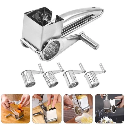 1 Set Manuale ROTARY ROTARY GRATERS GRATERS GRATERS GRATEDS (argento) - Immagine 1 di 4