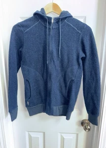 Icebreaker Navy Zip Close Pullover Hoodie Damen S Langarm Taschen warm weich - Bild 1 von 7