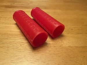 Harley Davidson Waffle Closed End. Motorcycle Grips- Antique Reproduction Red - Picture 1 of 6