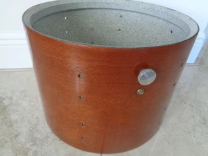 1970s VINTAGE  LUDWIG 14"x 10"d RACK TOM  DRUM MAPLE SHELL 3 PLY w/RE RINGS USA - Picture 1 of 24