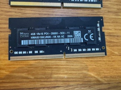 4 GB DDR4 RAM 2666MHz Kit Hynix HMA851S6CJR6N | Original aus Apple iMac 2020 - Bild 1 von 2