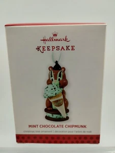 Hallmark Andenken Ornament Mint Schokolade Chipmunk 2013 Neu Kostenloser Versand - Bild 1 von 3