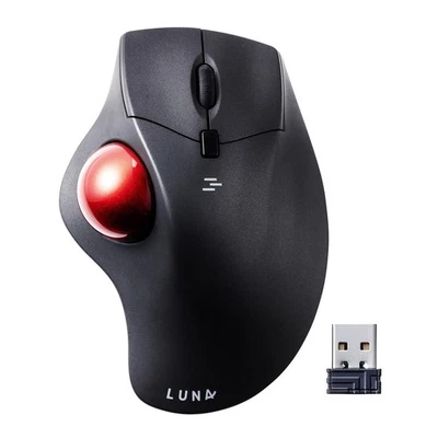 2.4G Wireless Ergonomic Trackball Mouse, Optical Rollerball Mice, Programmabl... - Image 1 of 4