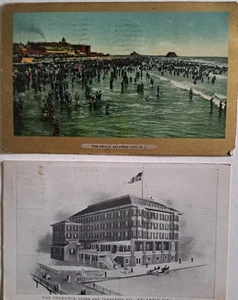Vintage 2 Ansichtskarten Atlantic City Area um 1900-1910 - Bild 1 von 3