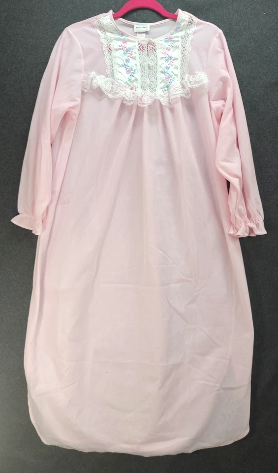 Vestido de Noche Kelly Reed Lt Rosa De Colección Casa L Cottagecore Abuela Bordado Foto 1 de 4