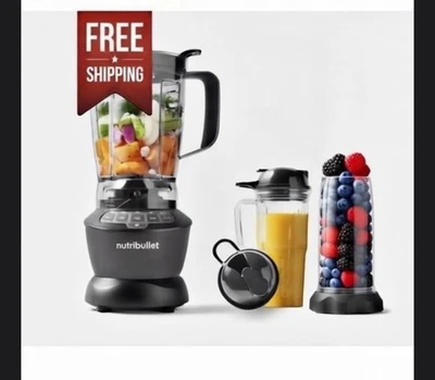 Combo de licuadora Nutribullet tamaño completo 1200 W - NBF50500 - gris oscuro Foto 1 de 3