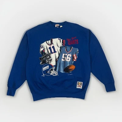 De colección Nutmeg Mills New York Giants NFL Jerseys Cuello Redondo Sudadera Talla L Nueva Foto 1 de 4