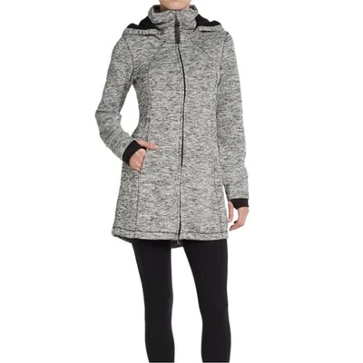 Calvin Klein Performance Zip Hoodie Long Length Womens Size Small Gray Grey - Image 1 of 4