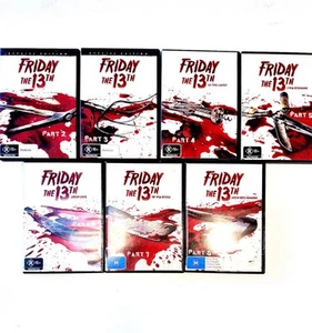 Friday The 13th Part 2,3,4,5,6,7,8 Dvd Horror Classics Paramount Lot Set VTG X7 - Picture 1 of 3