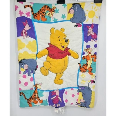 Edredón cuna bebé Winnie the Pooh vintage 1994 Disney - 41" x 32" Foto 1 de 4