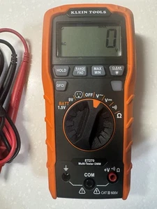 Klein Tools ET270 Digital Multi-Tester DMM mit Buchsentester Open Box - Bild 1 von 6