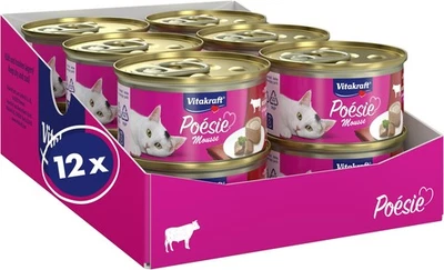 Poésie Mousse Nassfutter Katze luftige Mousse mit Rind ohne Zusatz von Zucker... - Bild 1 von 4