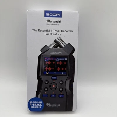 Zoom H4essential 4-Track 32-Bit Float Portable Audio Recorder NEW IN BOX! -AL8:3 - Image 1 of 4