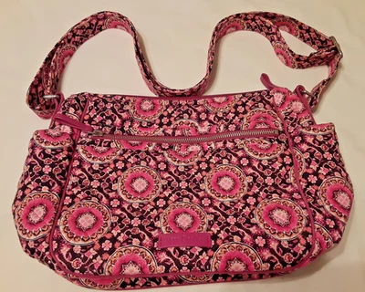 NWOT Vera Bradley Iconic On the Go Crossbody Raspberry Medallion - Image 1 of 4