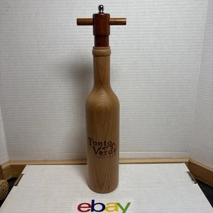 Pfeffermühle Mühle 14,5" Vintage graviert Tonto Verde Golfschläger Holz Weinflasche - Bild 1 von 11
