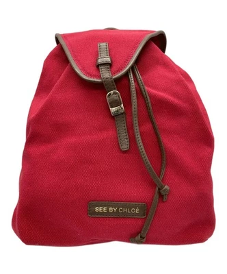 SEE BY CHLOE Backpack Red 9S7506-P45 from Japan - Image 1 of 4