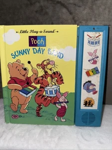 Winnie The Pooh Sunny Day Band Play-a-Sound Book Vintage Collectible RARE Works - Picture 1 of 5