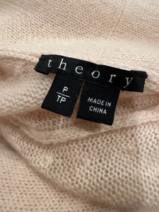 Theory S / XS Cashmere Open Long Cardigan Shawl pink Sweater Ultralight Bin-X - Picture 1 of 6