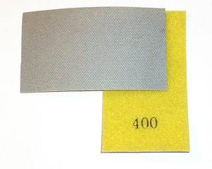 Diamond Hand Polishing Pad Strip 400 Grit, Hook and Loop Backed - Picture 1 of 1