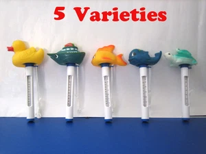 Pool Spa Hot tub Floating Animal Thermometer F/ C display w/ 5 Varieties - Picture 1 of 6