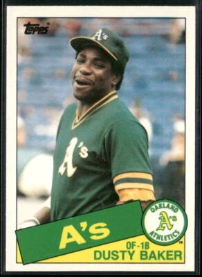 1985 Topps Traded #4T Dusty Baker - Image 1 of 2