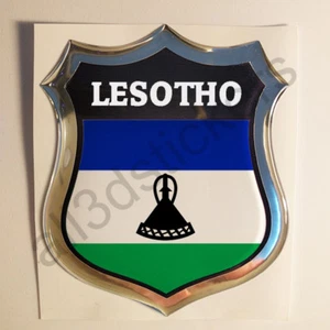 Autocollant Lesotho Emblème Adhésif Lesotho Drapeau 3D Résine Voiture Moto - Picture 1 of 1