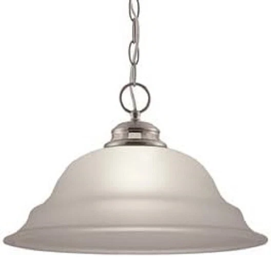 Project Source Fallsbrook 3-Light Brushed Nickel Traditional Chandelier NEW Open - Image 1 of 1
