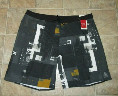REEBOK 44 Mens NWT RC Epic Cordloc Black Crossfit Gym Shorts Athletic Workout - Image 1 of 4