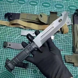 11''New HighCarbonSteel Blade Plastic Handle Survival Hunting Tactics KnifeVTH29 - Picture 1 of 8