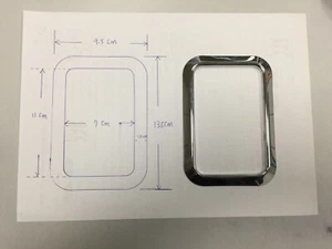 Stainless Steel Shift Board Frame CHROME FOR '1989-'2002 BENZ R129 SL-CLASS - Imagen 1 de 3