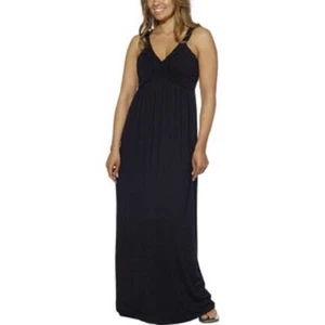 187. Design History Black Sleeveless V-Neck Maxi Gown - Picture 1 of 3