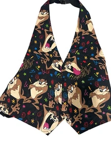 Vintage 1994 Taz Tazmanian Devil Looney Toons Men's Waistcoat Backless Vest - Picture 1 of 7