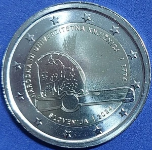SLOWENIEN - 2 Euro Gedenkmünze 2024 " Nationalbibliothek " UNC - Bild 1 von 2