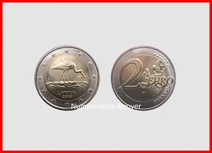 LETONIA LATVIA 2 Euros € 2015 Cigüeña negra SC / UNC - Picture 1 of 1