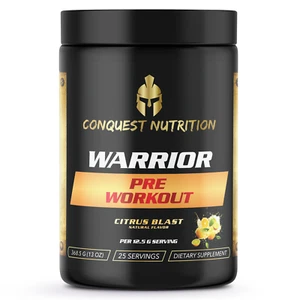 Conquest Nutrition Warrior Pre-Entrenamiento Sabor Explosión Cítrica - 25 Porciones - Imagen 1 de 2