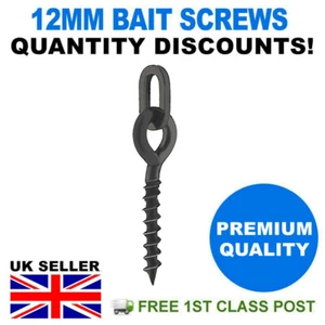 TORNILLOS DE CEBO DE BUCLE OVALADO DE METAL 12 MM PARA APAREJOS DE PESCA DE CARPA BOILIE POP UP PLATAFORMAS CHOD - Imagen 1 de 3