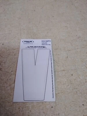 Lot of 10 Hardline Self Adhesive Boat Sticker 3SCWPV Letter V 3" Waterproof - Image 1 of 2