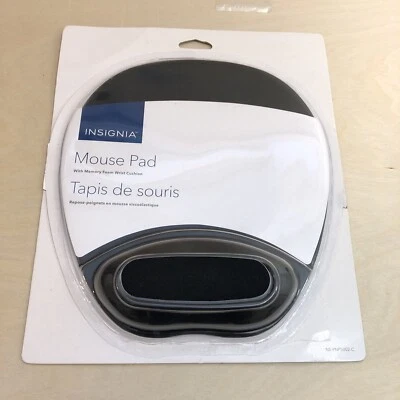 Insignia Ergonomic Memory Foam Mouse Pad w Non-Slip Rubber Back and Wrist Rest - Image 1 of 4