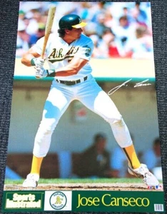 Vintage JOSE CANSECO Oakland A's Vintage 1989 Sports Illustrated SI 23x35 POSTER - Picture 1 of 1