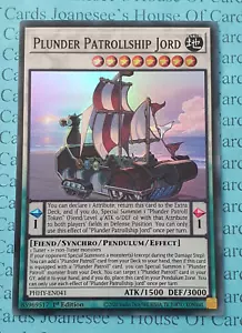 Tarjeta de Yu-Gi-Oh Saqueo Patrulla Jord PHHY-EN041 Súper Rara Tarjeta Yu-Gi-Oh 1a Edición Nueva - Imagen 1 de 3