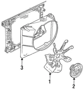 Genuine Ford Fan Blade F3SZ-8600-B (C1) - Picture 1 of 2