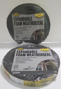 M-D 03100 Expandable Foam Weatherseal Black 1"W x 13' Sealed Lot Of 2 New Seals - Picture 1 of 6