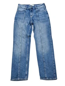 Abercrombie Kids Girl Medium Light Wash High Rise Straight Denim Jean 13 14 - Picture 1 of 3